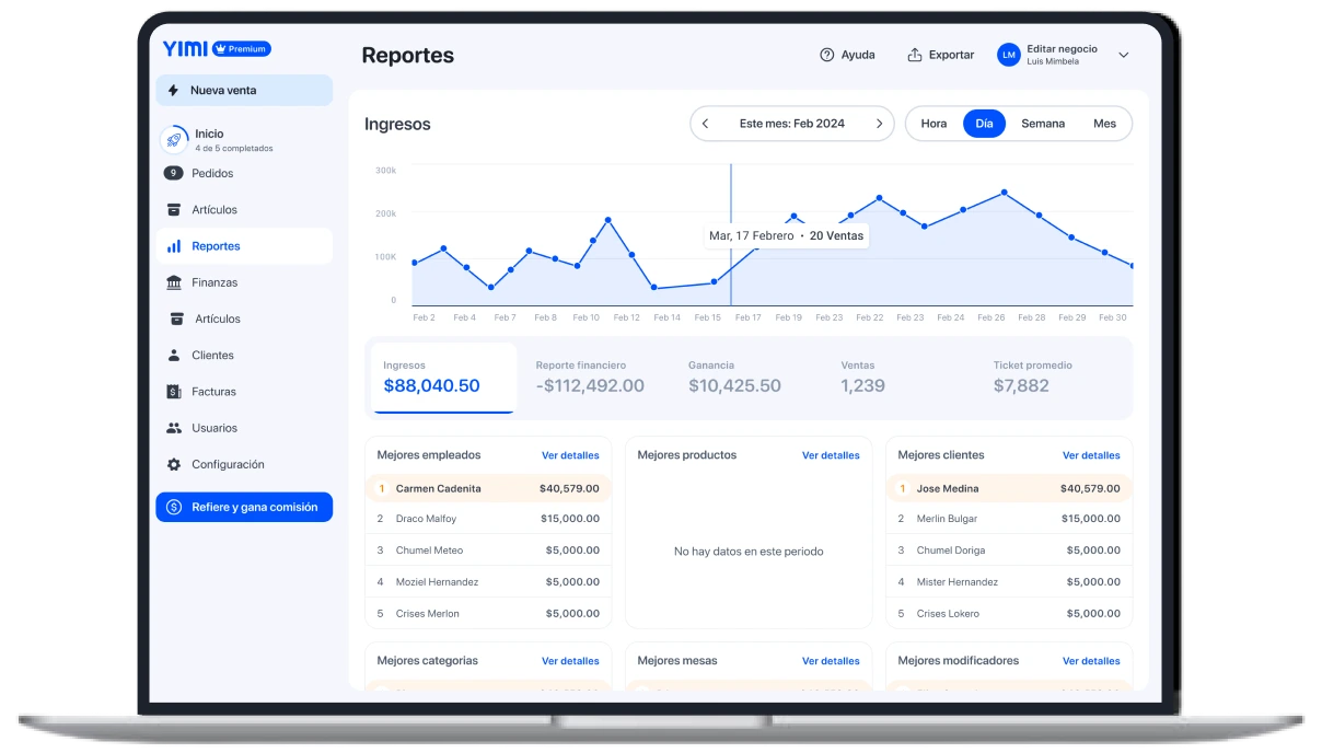Transacciones Yimi POS Backoffice Web Transacciones Yimi POS Backoffice Web